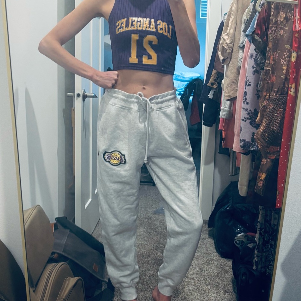 Rowing Blazers X NBA Lakers Sweatpants Size Small NWOT - Picture 9 of 11